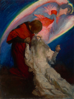 Amfortas Released by Galahad, study for The Quest of the Holy Grail murals, Boston Public Library by Edwin Austin Abbey