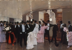 An Argument in the Corridors of the Opera by Jean Béraud