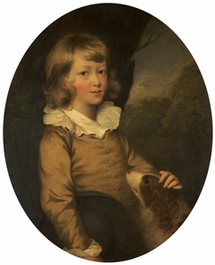 An Unknown Boy with a Spaniel by attributed to Sir William Beechey RA