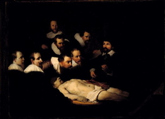 Anatomical lesson of Dr. Nicolaas Tulp (after Rembrandt) by Charles van Beveren