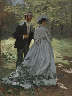 Bazille and Camille (Study for "Déjeuner sur l'Herbe") by Claude Monet