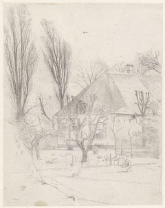 Boerderij bij Velzen by Gerrit Willem Dijsselhof