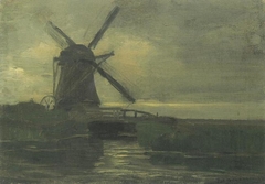 Broekzijder mill in the evening