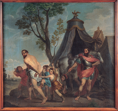 Camillus and the Schoolmaster of Falerii by Domenico Corvi