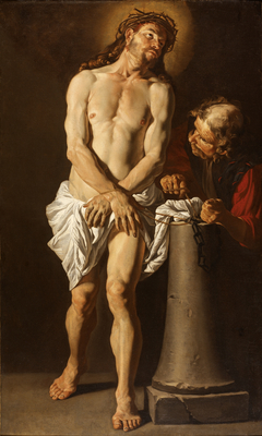 Christ at the Column by Matthias Stom