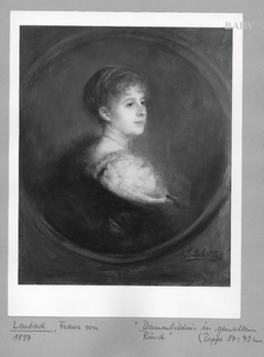 Damenporträt by Franz von Lenbach