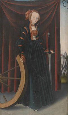 De heilige Catharina van Alexandrië by Lucas Cranach - Werkstatt