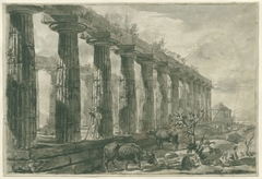 De tempel van Ceres (Athena-tempel), te Paestum by Giovanni Battista Piranesi