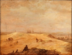 Dune Landscape with Figures by Jan van Goyen