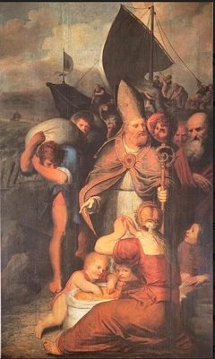 During a Famine in Myra Saint Nicholas Saves the People by Otto van Veen