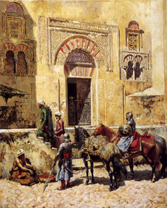 Entering the Mosque by Edwin Lord Weeks