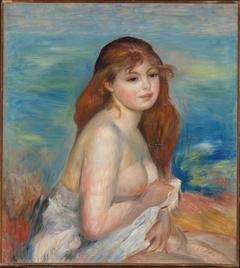 After the Bath | Etter badet by Auguste Renoir