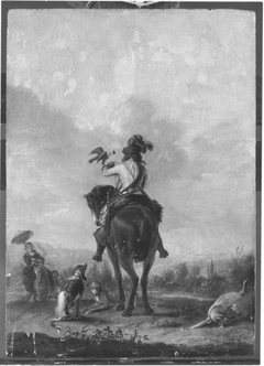 Falkenier zu Pferde (Kopie nach) by Philips Wouwerman
