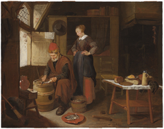 Fisherman and His Wife in an Interior