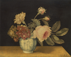 Flowers in a Delft Jar by Alexander Marshal