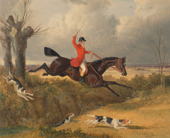 Foxhunting: Clearing a Ditch by John Frederick Herring
