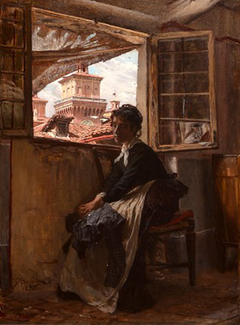 From the attic in Ferrara by Giovanni Boldini