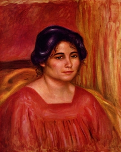 Gabrielle in a Red Dress by Auguste Renoir