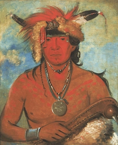 Háh-je-day-ah'-shee, Meeting Birds, a Brave by George Catlin