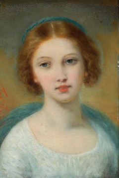 Head of a Young Girl by Pierre-Joseph Dedreux-Dorcy