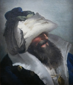 Head of an Oriental with a Dark Beard by Lorenzo Baldissera Tiepolo