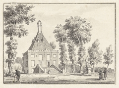 Het huis Ameliastein of Amaliestein bij Vianen by Hendrik Spilman