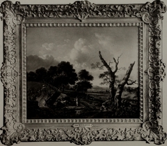 Hilly Landscape with Dead tree and Peasants