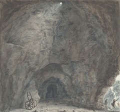 Inside of the cave, Llanarmon, by John Ingleby