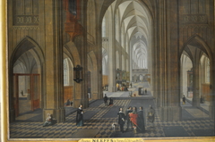 Interior of a Church, Inspired by the Antwerp Cathedral by Pieter Neeffs