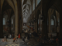 Interior of Antwerp Cathedral by Pieter Neefs the Elder