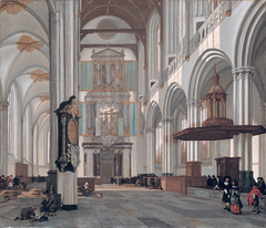 Interior of the Nieuwe Kerk, Amsterdam by Emanuel de Witte