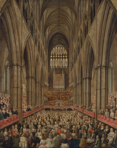 Interior View of Westminster Abbey on the Commemoration of Handel, Taken from the Manager's Box by Edward Edwards