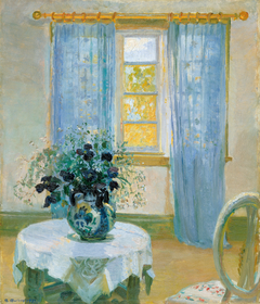 Interior with clematis