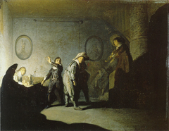 Interior with figures (La main chaude)