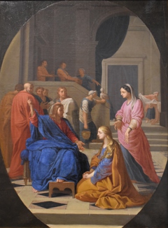 Jésus chez Marthe et Marie by Eustache Le Sueur