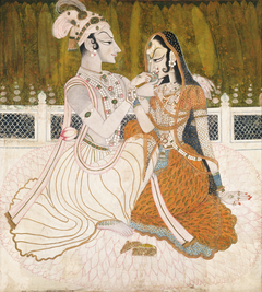 Krishna and Radha by Anonymous