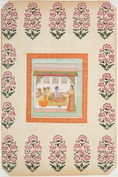 Krishna Awaiting Radha in a Palace by Anonymous