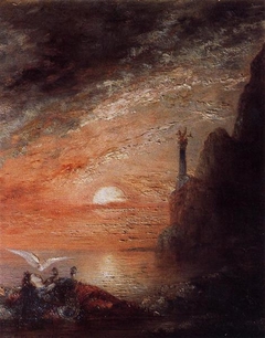 La mort de Sapho by Gustave Moreau