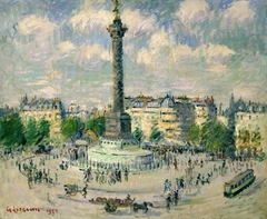 La Place de la Bastille by Gustave Loiseau