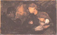 La soupe by Honoré Daumier