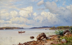 Lakeside Landscape from Tavastia by Hjalmar Munsterhjelm