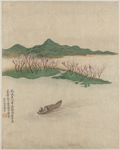Landscape After Oubo Laoren (Zhao Mengfu, 1254-1322) by Yun Shouping