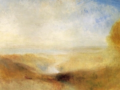 Landscape with a river and a bay in the background by Joseph Mallord William Turner