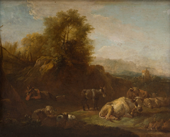 Landscape with Animals and a Shepherd