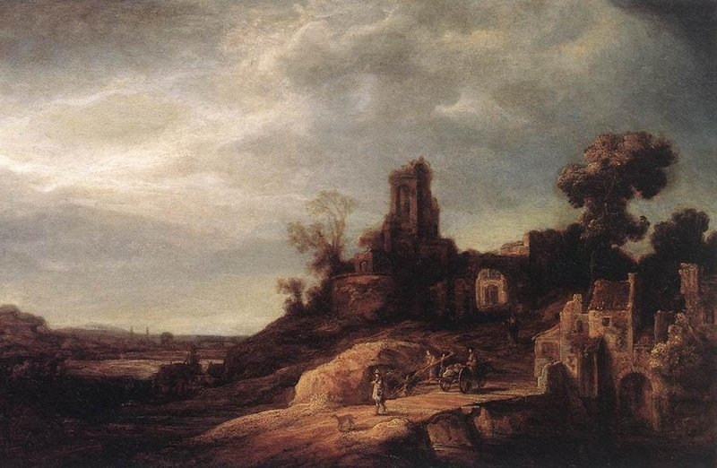 Landscape with Bridge and Ruins