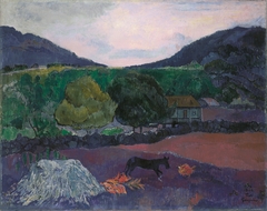 Landscape with Dog by Paul Gauguin