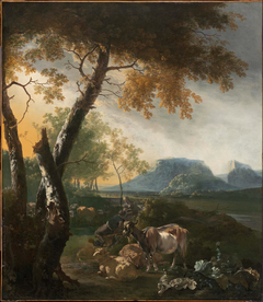 Landscape with Goats by Adam Pynacker