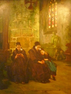 Le repos. Chapelle Saint-Fiacre. Le Faouët by Jean Hubert-Gautier