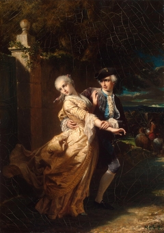 Lovelace Abducting Clarissa Harlowe by Edouard Louis Dubufe