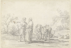 Lucius Quintius Cincinnatus wordt van de ploeg gehaald by Claes Moeyaert